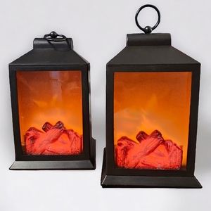 Greyson Home Fireplace Lantern Pair